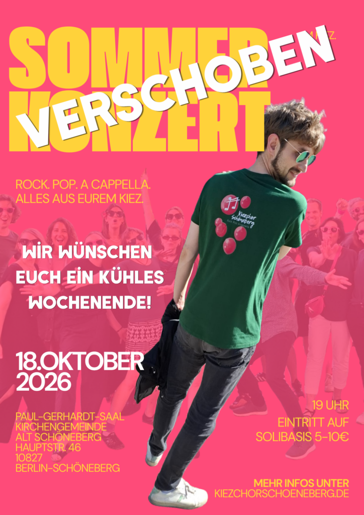 Unser Sommerkonzert wird zum Herbstkonzert! 